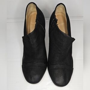 Roberto Del Carlo Black  Leather Ankle Booties “Blacky” Vintage Effect  37.5